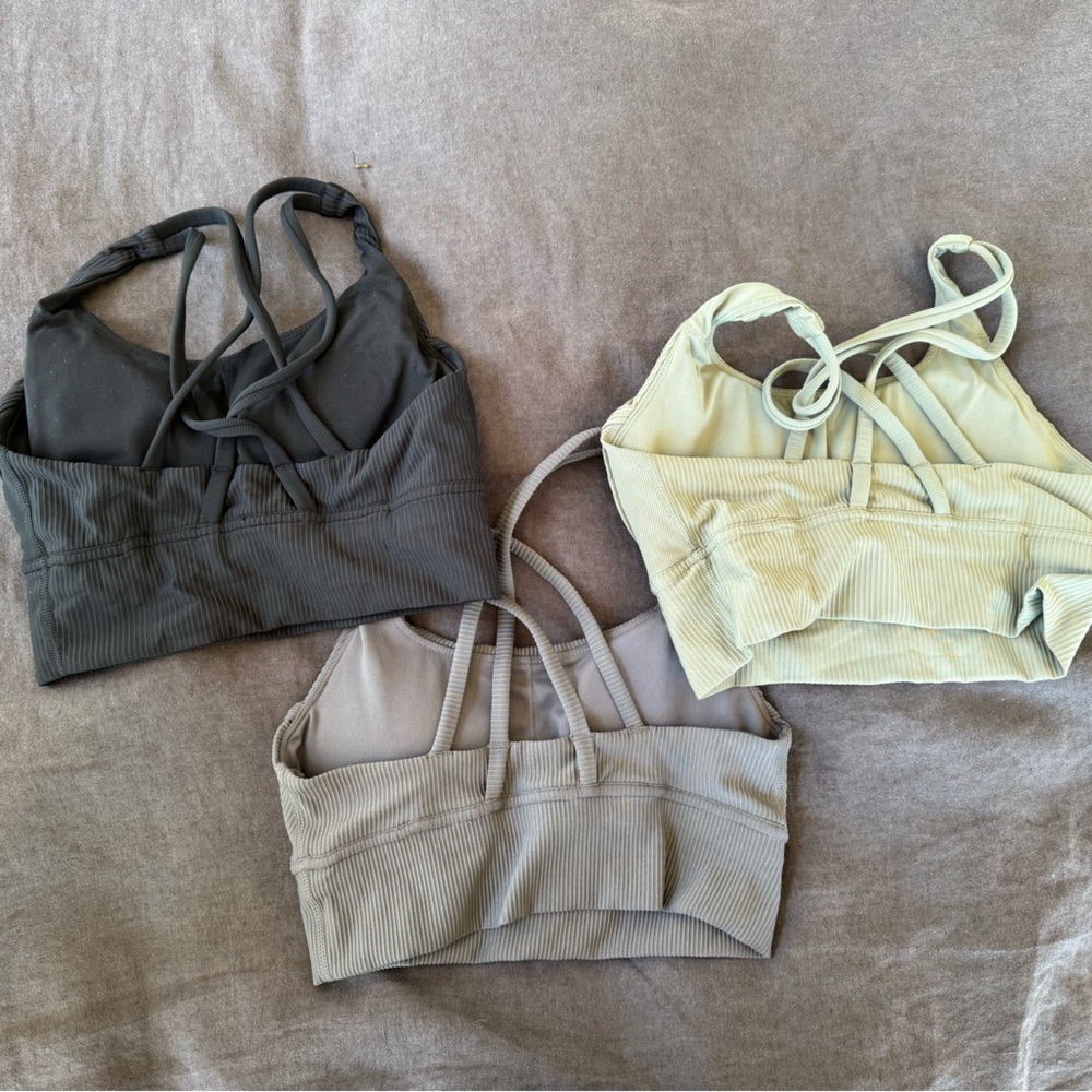 Set of 3 Lululemon like sports bras